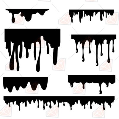 Dripping Wall SVG, Dripping Wall Vector Instant Download Drawings