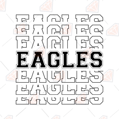 Eagles SVG, Eagles Instant Download Football SVG