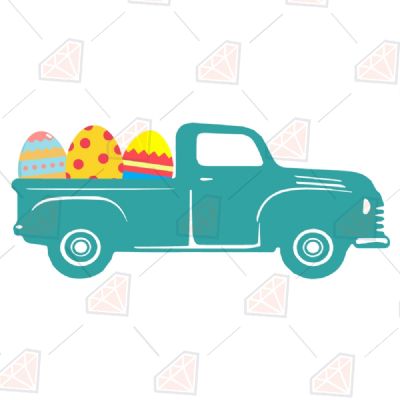 Easter Day Truck Easter Day SVG