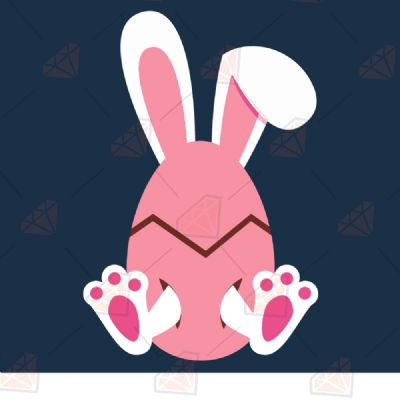 Easter Eggs With Bunny Easter Day SVG