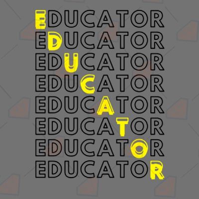 Educator SVG, Teacher SVG Cut File Teacher SVG