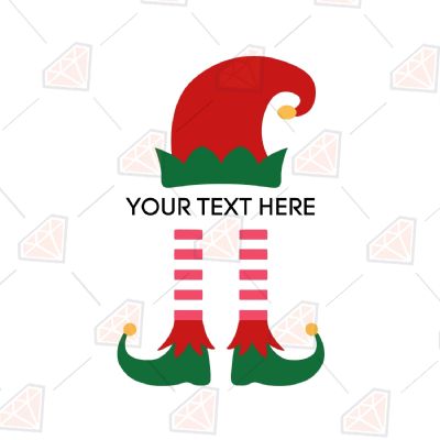 Elf Leg and Hat SVG Cut Files Christmas SVG