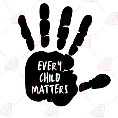 Every Child Matters Svg Cut Files, Child Matters Handprint Png Human Rights
