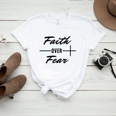 Faith Over Fear SVG, Faith Over Fear Instant Download Christian SVG