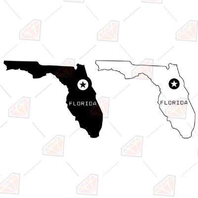 Florida Map Svg USA SVG