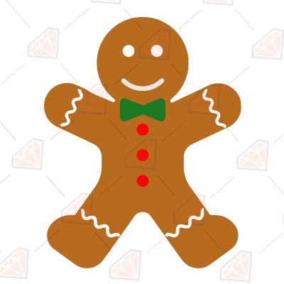 Gingerbread Design SVG Cut File Christmas