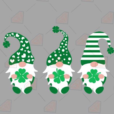 Shamrock Gnome SVG Cut File St Patrick's Day SVG
