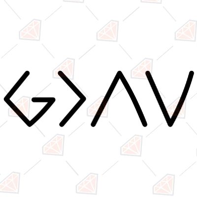 God is Greater Than The Highs And Lows SVG Cut File Christian SVG