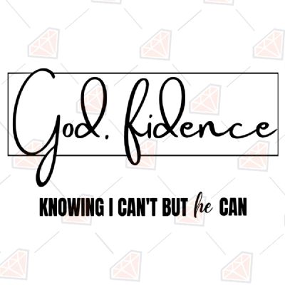 Godfidence SVG, God.Fidence Vector Instant Download Beauty and Fashion