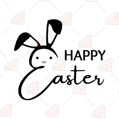 Happy Easter Bunny Easter Day SVG