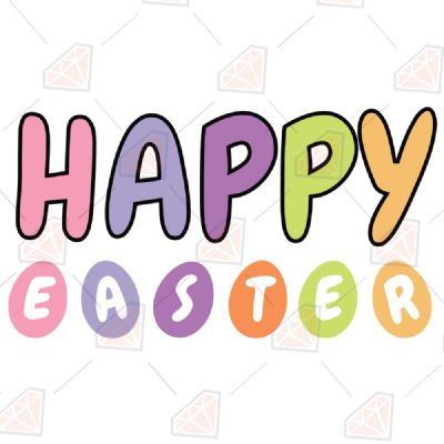 Happy Easter Eggs SVG Easter Day SVG