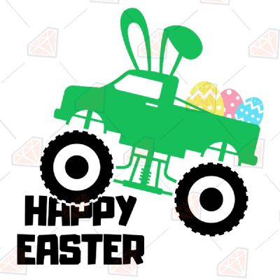 Happy Easter Monster Truck SVG Easter Day SVG