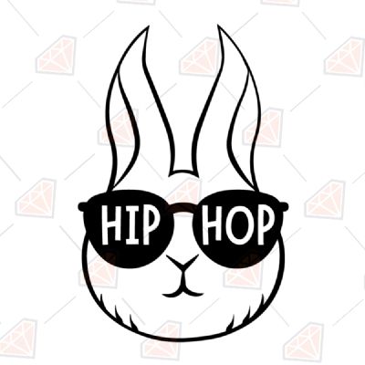 Hip Hop Bunny Easter SVG Easter Day SVG