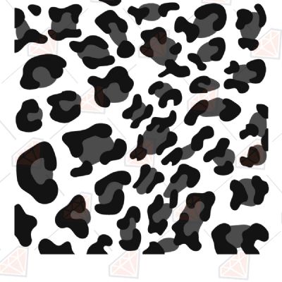 Leopard Black Pattern SVG Cut File, Leopard SVG Design Leopard Print SVG