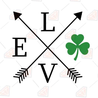 Love Shamrock Arrow SVG St Patrick's Day SVG
