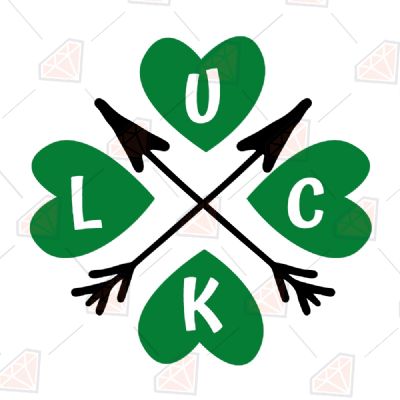 Crossed Luck Arrow SVG St Patrick's Day SVG