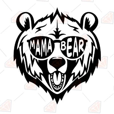 Mama Bear Floral SVG Cut File | PremiumSVG