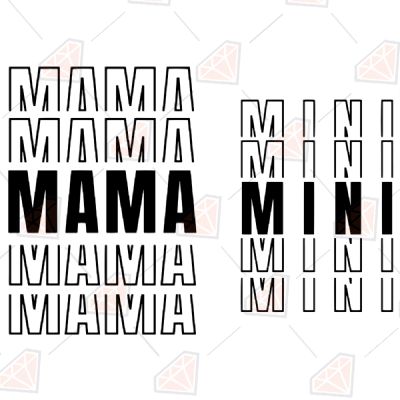 Mama Mini Svg Design Mother's Day SVG