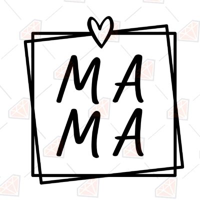 Download Mama Square Heart Svg Premium Svg