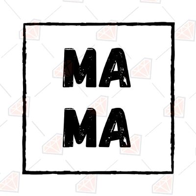 Mama Square SVG Mother's Day SVG