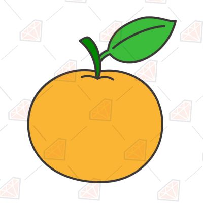 Mandarin SVG, Orange SVG Fruits and Vegetables SVG