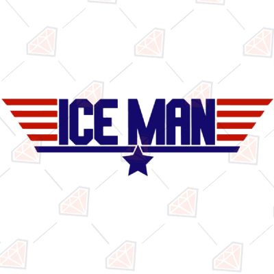 Maverick Ice Man SVG, Military Cut File T-shirt SVG