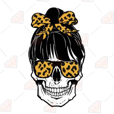 Mom Leopard Skull SVG Mother's Day SVG