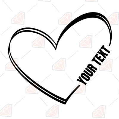 Download Monogram Doodle Heart Svg Premium Svg