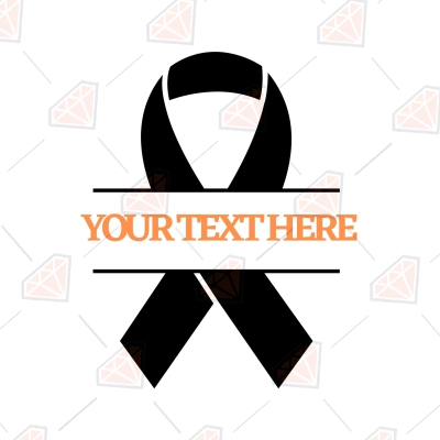 Monogram Ribbon SVG, Cancer Ribbon SVG Cut File | PremiumSVG
