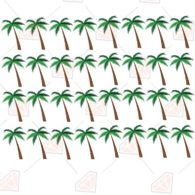 Palm Tree Pattern SVG Design Background Patterns