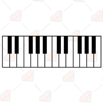 Piano Keys Keyboard Svg Music