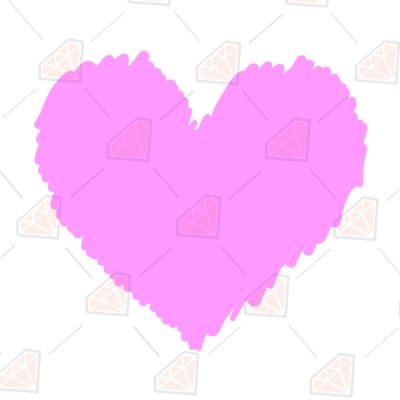 Pink Doodle Heart Svg Drawings