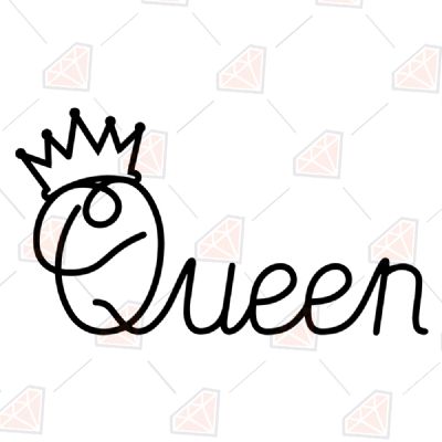 Queen Tiara SVG, Queen Crown SVG Vector T-shirt