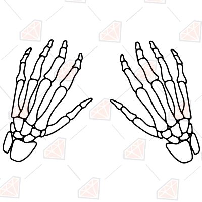 Skeleton Hand SVG Halloween