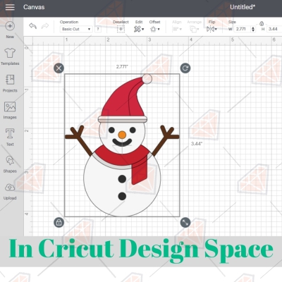 Snowman SVG, PNG, Cut & Clipart Files Christmas SVG