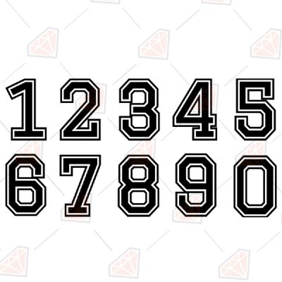 Sports Numbers Svg Sports SVG