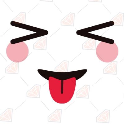 Squinting Face With Tongue SVG Cartoons