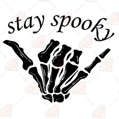Stay Spooky with Skeleton Hand SVG Halloween