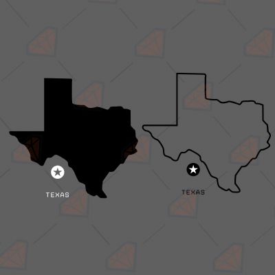 Texas Maps SVG, Texas State Map Instant Download USA SVG
