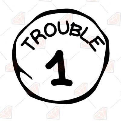 Trouble 1 SVG, Trouble 1 Vector Instant Download Cartoons