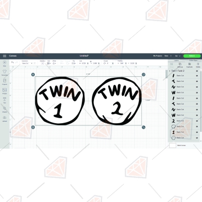 Twin 1 Twin 2 SVG, Twin 1 Twin 2 Vector Instant Download Cartoons