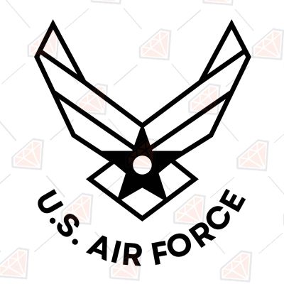 U.S. Air Force Logo SVG Cut File USA SVG