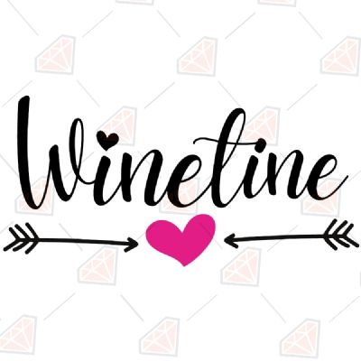 Winetine SVG Design, Funny Valentine SVG Valentine's Day SVG