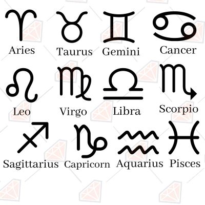 Zodiac Sign Svg Astrological