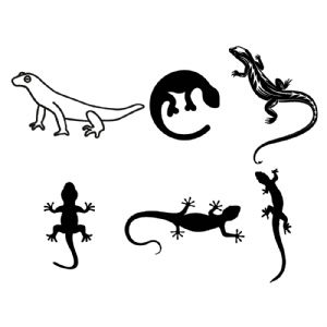 Lizard Bundle Insects/Reptiles SVG