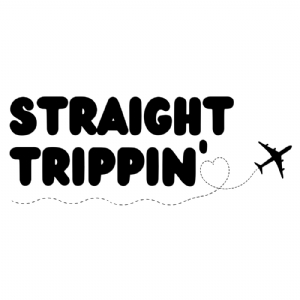 Straight Trippin SVG, Vacation SVG Cut Files for Cricut, Silhouette, etc Summer SVG