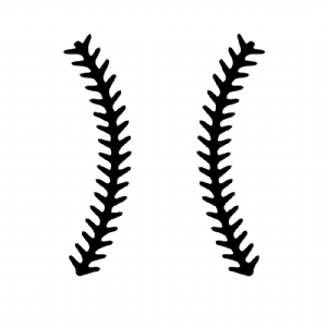 Baseball Stitches SVG Files, Baseball Stitches Instant Download Shapes