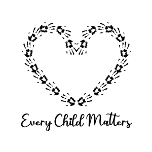 Every Child Matters Handprint Heart SVG Cut File Human Rights