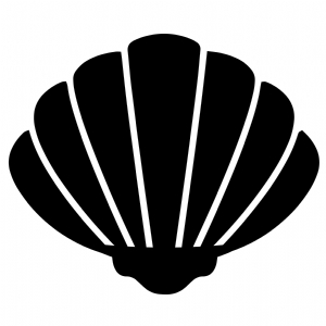 Seashell SVG Silhouette, Instant Download Sea Life and Creatures SVG