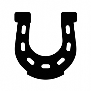 Black Horse Shoe SVG Cut Files, Instant Download Objects and Shapes